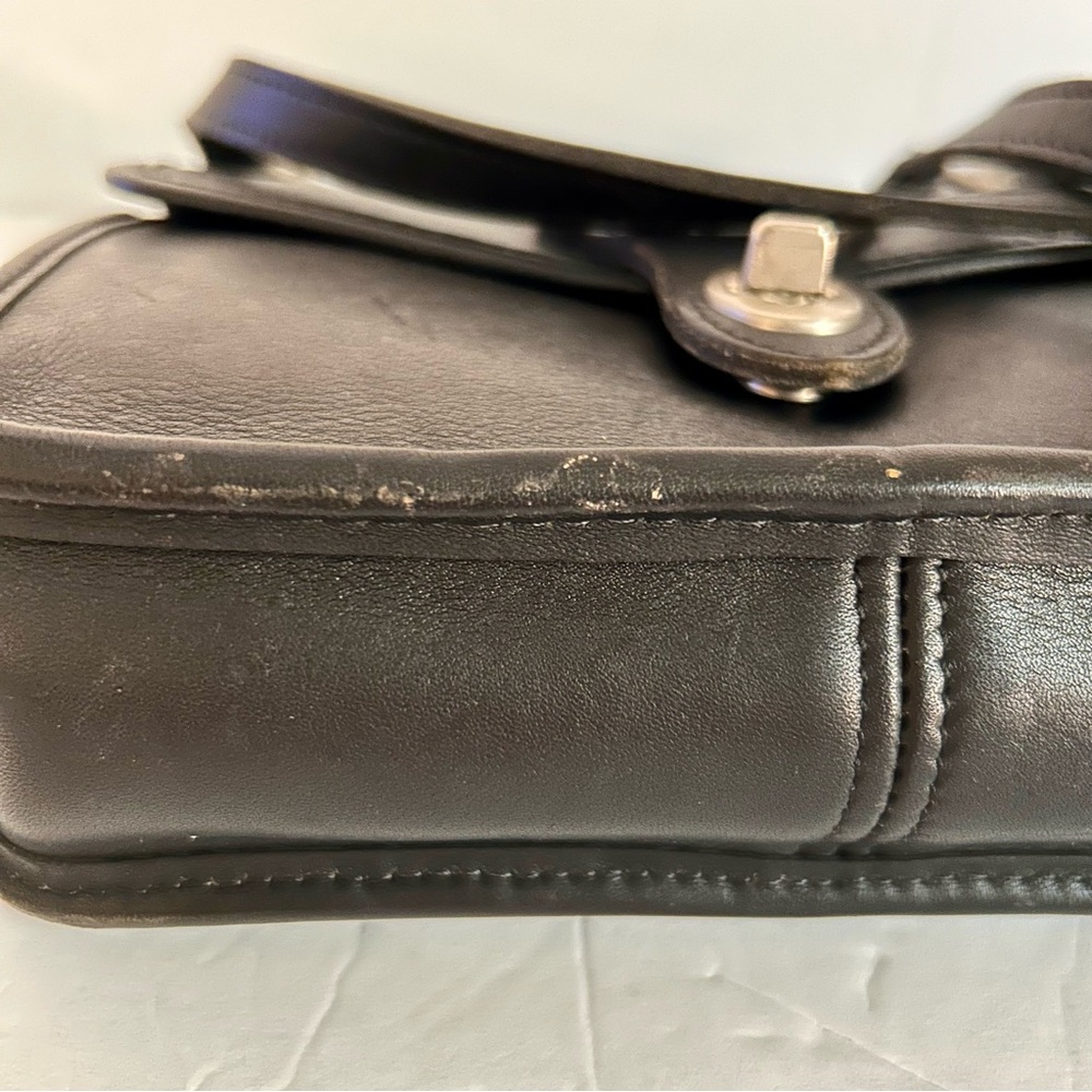 Jack George’s Vintage Black Leather Crossbody Bag - Picture 7 of 16